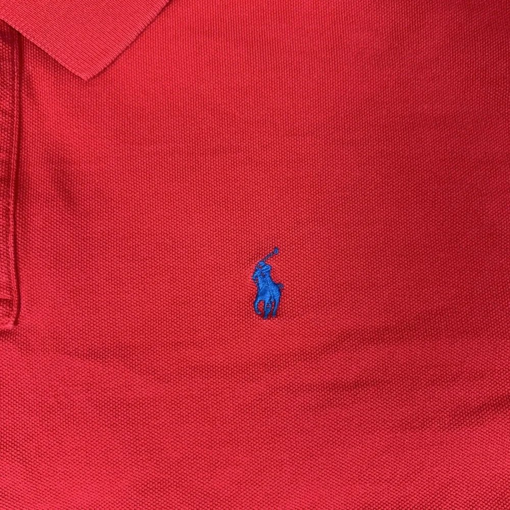 Polo Ralph Lauren Polo Shirt‎ Mens 2XL Red Cotton Blue Pony Preppy Logo Casual